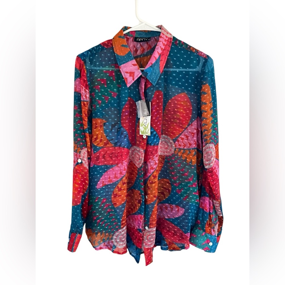 APNY  Floral Women's Blouse NWT